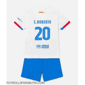 Barcelona Sergi Roberto #20 Replika Bortatröja Barn 2023-24 Kortärmad (+ Korta byxor)